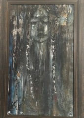 Custom framed / signed “Oaxaca Girl” Original Acrylic Painting on Canvas 24”x16”