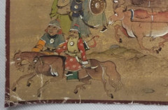 Mongolia Mongolian Painting on Canvas possibly Marzan Sharav ca. 20th century