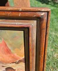 Vintage original oil PAINTING signed Eleanor Mcnerney Fall Leaves