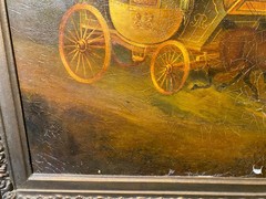 Charles Cooper Henderson 1803-1877 Royal Mail Coach London Brighton Oil Painting