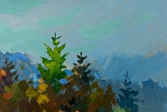 Oil Painting In The Snowy Forest Y. Suprunchuk Unframed Original nAAA4315