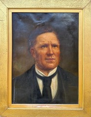 J T Steadman ( Late 19TH Cen-ry) : Portrait Of A Gentleman, Oil On Canvas , 1874