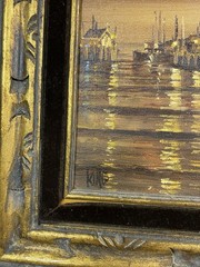 16” x 18” Original Oil Painting In Ornate Frame