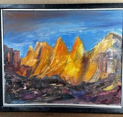 South West Style Desert Scene Original Signed Art