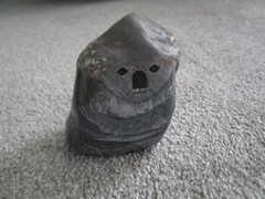 Hand Painted Rock Baby Koala Bear Stone Art Pet Rock Paperweight