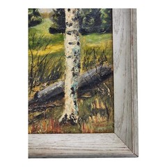 Vintage 1971 Humberto Neves Original Painting Forest II Framed Signed