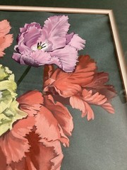 Romilda Dilley Original Gouache Floral Painting Signed Cincinnati Artist