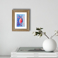 Candy Red Oil Painting 10x15cm Kitchen Art Sweets Painting on Painting Board