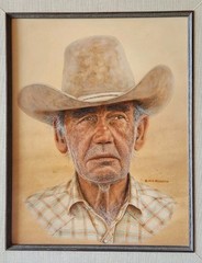 Award-Winning M.C. Poulsen Oil On Board „Dean Moore – Descendent Of Red Cloud“
