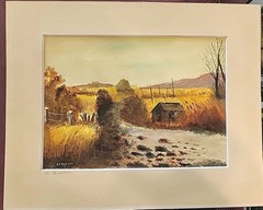 Watercolor “ The Berkshire“ Signed A. E. Eccles (Albert E. Eccles)