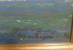 VICTOR QUISTORFF! THE FERRY CHRISTIAN IX SAILING FROM 1935 COPENHAGEN-MALMO
