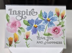 FLORAL JOY Original ACEO Artist MAUREEN ANNE JENSEN Watercolor & Ink Lovely