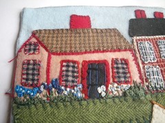 First Solo Sail Americana Folk Primitive Textile Art Cynthia Gallant-Simpson