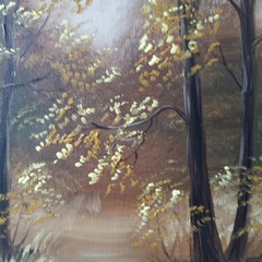 Radiant Autumn Forest Original Oil Painting Impressionist Landscape Wall Art