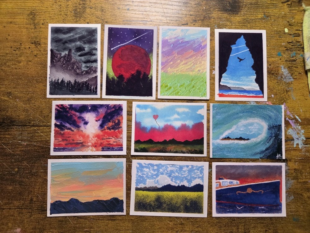 ACEO Mystery Misprints of my Original paintings
