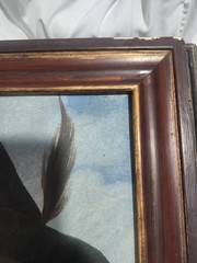 Jeno Gussich CLASSICAL PORTRAIT Pipe Shepherd GENTLEMAN PAINTING Gesso Listed
