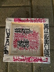 fine art black and red perfect condition *RARE 1of1 PIECE* *Conceptual Religion*
