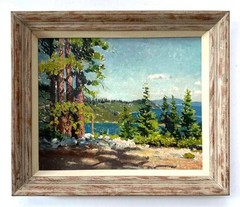 Richard Gillett -Richmond, Virginia -Impressionist Lake View circa 1940s
