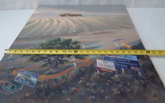 Original Watercolor on Canvas Signed Don Trout Santa Clarita New Development