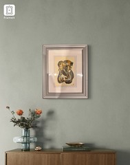 Abstract Original “Golden Resonance” | Framed | Artist Signed
