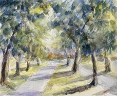 Original Watercolor Painting – “Trees” Serene Landscape , 8” X 10”