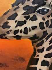 18 x 24 Original Oil Painting on Canvas….“Giraffe on the Savannah“