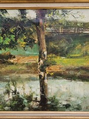 Sarah Brown Original Oil On Canvas ~ Ornate Gilt Gold Frame 1973