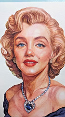 Marilyn Monroe Watercolor – A4 Portrait Painting – Iconic Hollywood Star A4 Art