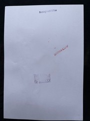 BANKSY drawing and painting on old paper signed stamped vintage