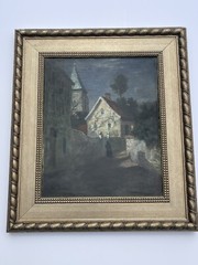 Frits Thaulow Painting Antique Master Impressionist Important Religious Iconic
