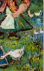 David Burliuk Masterpiece Der Blaue Reiter Oil Painting