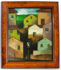 ADO MALAGOLI 1906-1994 OIL PAINTING ON CANVAS SIGNED BRAZILIAN MASTER MODERNISM