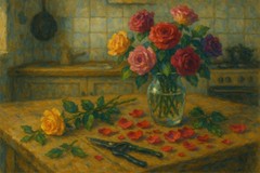 Original Art Giclée Painting „Making Arrangements“ Signed/Numbered With COA