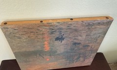 Impression Sunrise Monet Licensed Canvas 1962 Vintage Art Paris Unframed 10”