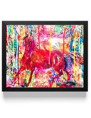 Guajardo Art: Fire Horse 16X20 Original Canvas UV Reactive Expressionism