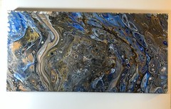 modern original acrylic abstract art on canvas 10×20 inches