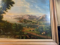 William John Hill (1819 – 1879) „Hudson River Landscape“ Oil Painting – Framed