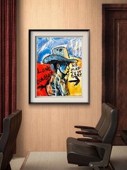 GERARD 11X14 IN-Abstract Pop Expressionist Original Acrylic Painting Canvas