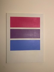 LGBTQ Pride Colors hand painted canvas wall art