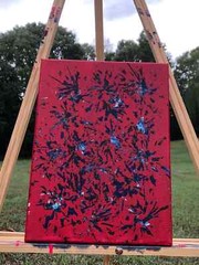 Abstract Firework Canvas Wall Art – „Katy“