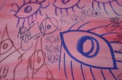 Cosmic Eye Om Yantra Psychedelic Pop Art Alex Crowley Signed Original Painting