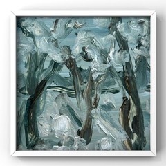 Winter Wonderland Oil Painting Original Alaska Christmas Landscape Snow Forest