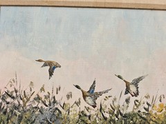 No.: 1296 oil painting artwork picture painting oil painting forest landscape ducks