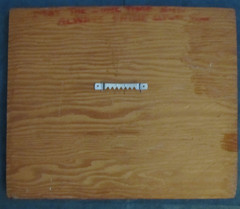 Vintage 1970’s clear Resin & wood/Litho image of Mount Hood