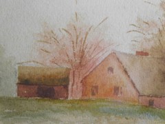 D.A.Fisher Listed Artist Antique Original Portland-Maine Landscape