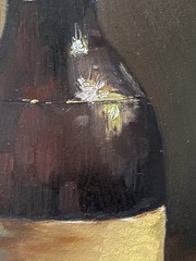 Beer Bottle Still Life | Original Oil Painting on 11×14 Cradled Wood Panel
