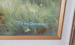 original Troy Denton oil painting 20″x24″ signed original frame