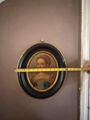 Framed Miniature Portrait Painting of Woman – Small 10 x 8 in Single Piece