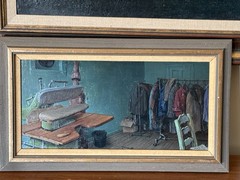 Jacob Glushakow Maryland Baltimore Oil On Board.