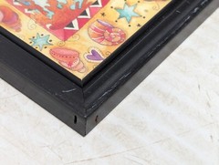 Set of 2 Vibrant Antique Fish and Zebra prints, marked L-R 93